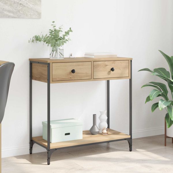 Конзолна маса Дъб 75 x 34,5 x 75 см Инженерно дърво