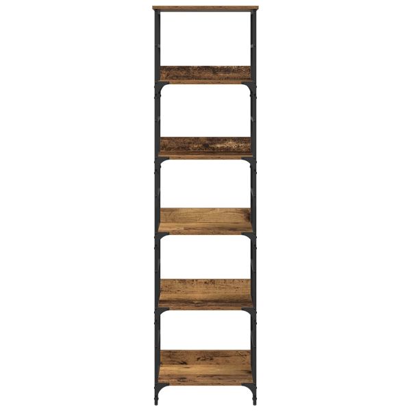 Рафт за книги Старо дърво 50 x 33 x 188,5 см Инженерно дърво