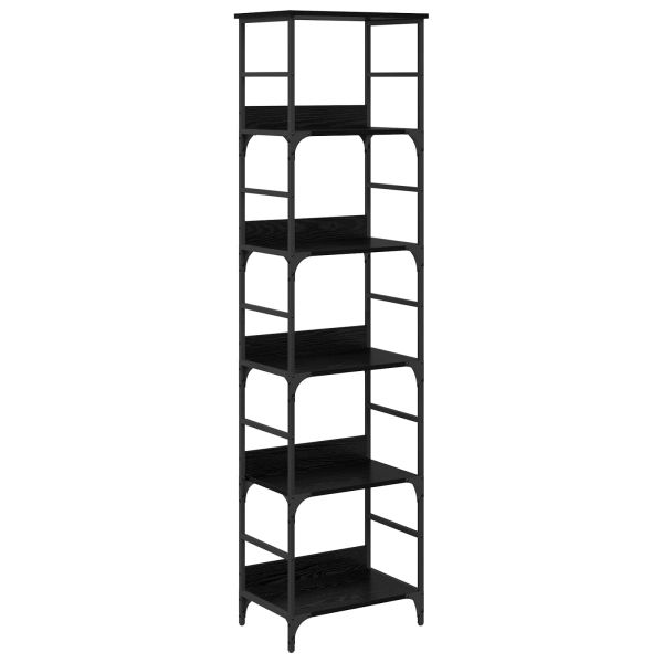 Рафт за книги Черния дъб 50 x 33 x 188,5 см Инженерно дърво