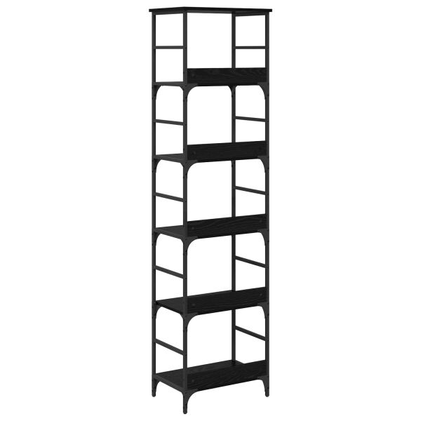 Рафт за книги Черния дъб 50 x 33 x 188,5 см Инженерно дърво
