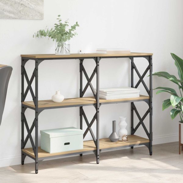 Конзолна маса Дъб 100 x 28 x 80,5 см Инженерно дърво