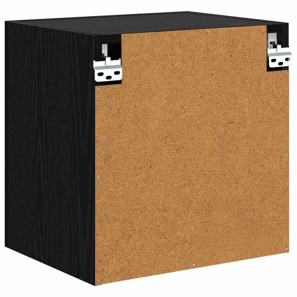 Кабинети за телевизор на стената 2 pcs Черния дъб 40,5x30x40см