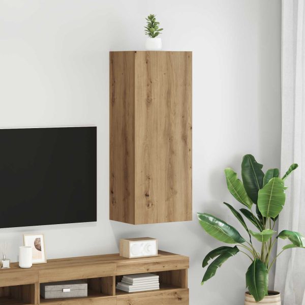 TV стенен шкаф 40,5 x 30 x 102 см Дъб Инженерно дърво