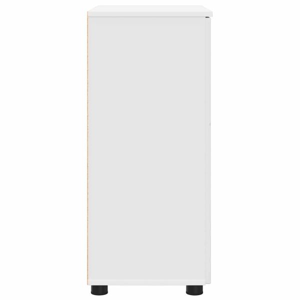 Шкаф за баня Бяло 60 x 35 x 80 см Инженерно дърво & Метал