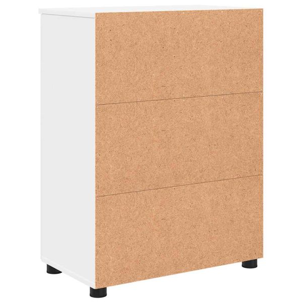 Шкаф за баня Бяло 60 x 35 x 80 см Инженерно дърво & Метал
