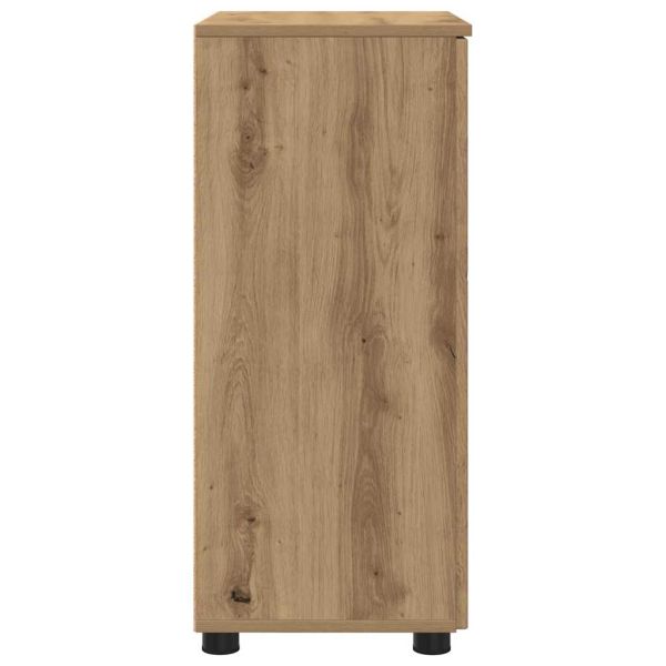 Шкаф за баня Дъб 60 x 35 x 80 см Инженерно дърво, Метал