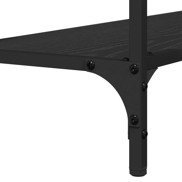 Конзолна маса Черен дъб 101 x 30.5 x 75 см Инженерно дърво