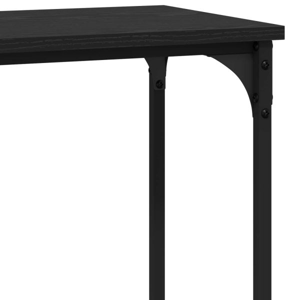 Конзолна маса Черен дъб 101 x 30.5 x 75 см Инженерно дърво