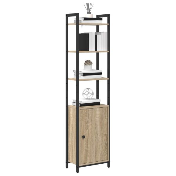 Шкаф за книги Сонома дъб 40 x 24 x 161 см Инженерно дърво