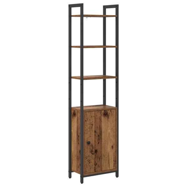 Шкаф за книги Старо дърво 40 x 24 x 161 см Инженерно дърво