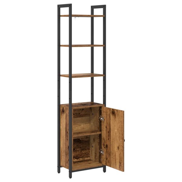 Шкаф за книги Старо дърво 40 x 24 x 161 см Инженерно дърво