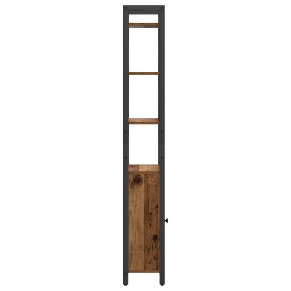 Шкаф за книги Старо дърво 40 x 24 x 161 см Инженерно дърво