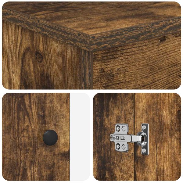 Шкаф за баня Опушен дъб 54 x 41 x 70 см Инженерна дървесина