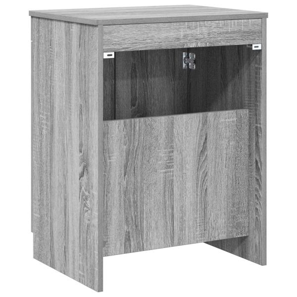 Шкаф за баня Сив Сонома 54 x 41 x 70 см Инженерна дървесина