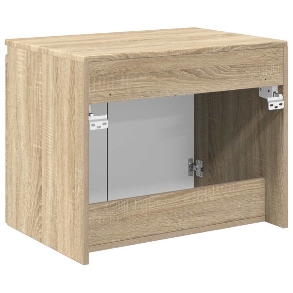 Стенно Баня Кабинет Дъб сонома 62,5 x 44,5 x 50 см