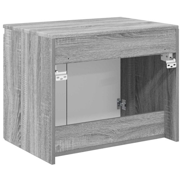 Стенно Баня Кабинет Сив Сонома 62,5 x 44,5 x 50 см