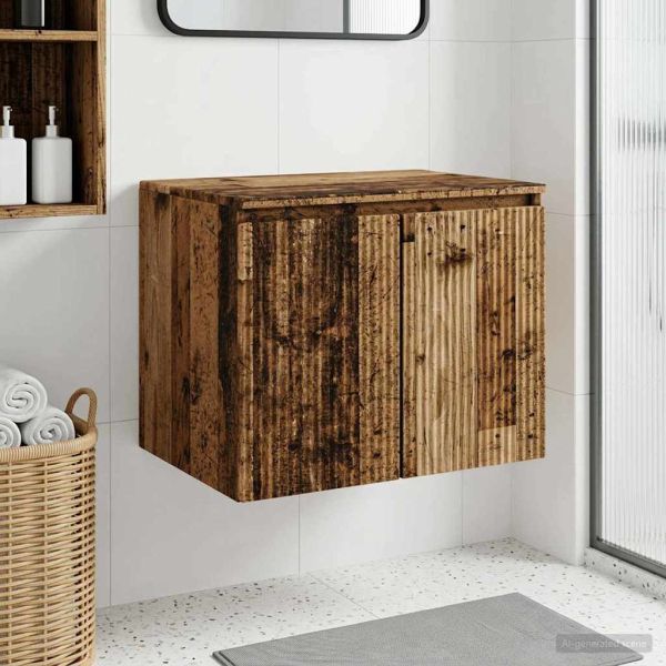 Стенно Баня Кабинет Старо дърво 62,5 x 44,5 x 50 см