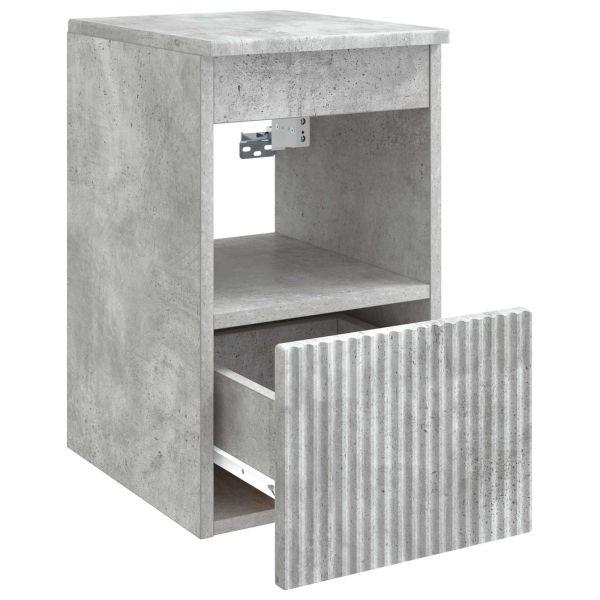 Шкаф за баня Бетонно сиво 30 x 41 x 50 см Инженерна дървесина