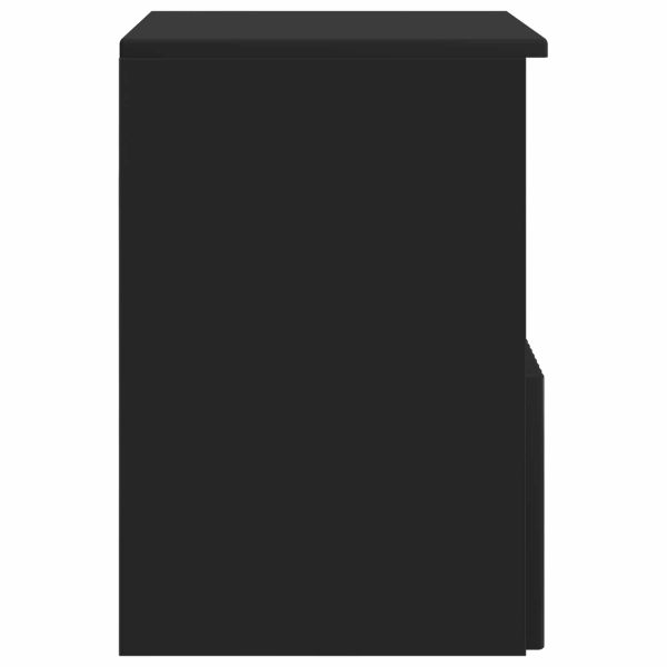 Шкаф за баня Черно 30 x 44,5 x 50 см Инженерна дървесина