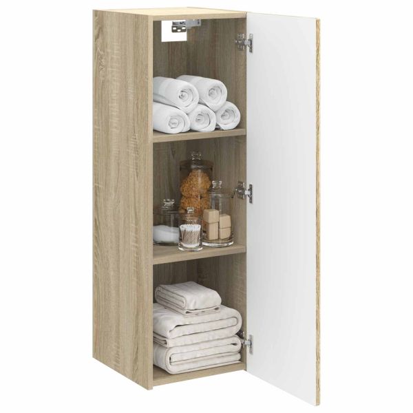 Стенно Баня Кабинет Дъб сонома 33 x 34,5 x 100 см