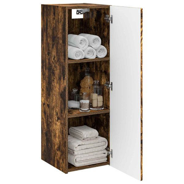 Стенно Баня Кабинет Опушен дъб 33 x 34,5 x 60 см