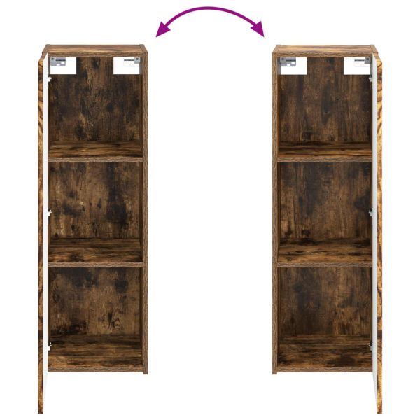 Стенно Баня Кабинет Опушен дъб 33 x 34,5 x 60 см