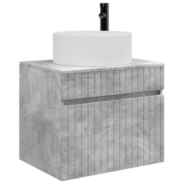 Стенно Баня Кабинет Бетонно сиво 59 x 44,5 x 50 см