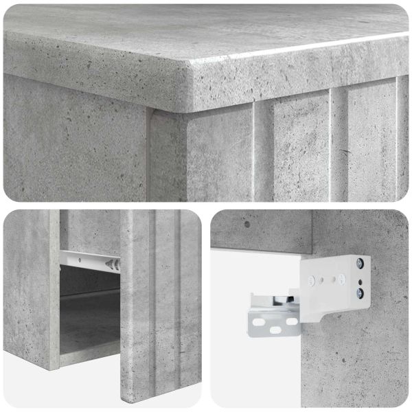 Стенно Баня Кабинет Бетонно сиво 59 x 44,5 x 50 см