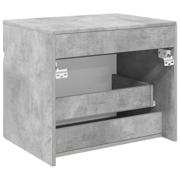 Стенно Баня Кабинет Бетонно сиво 59 x 44,5 x 50 см