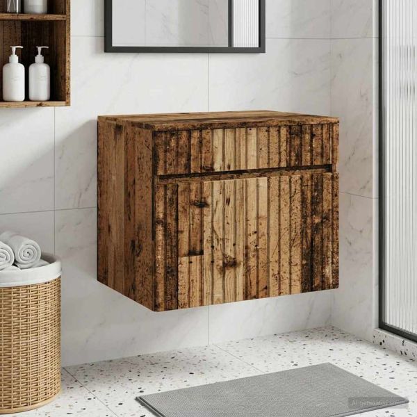 Стенно Баня Кабинет Старо дърво 59 x 44,5 x 50 см