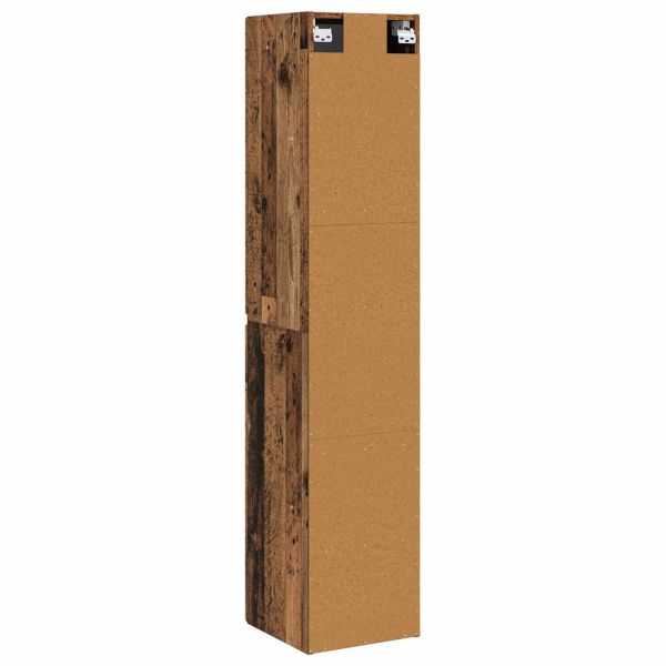 Стенно Баня Кабинет Старо дърво 33 x 34,5 x 160 см
