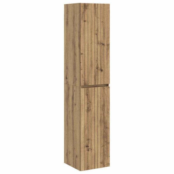 Стенно Баня Кабинет Дъб артизан 33 x 34,5 x 160 см