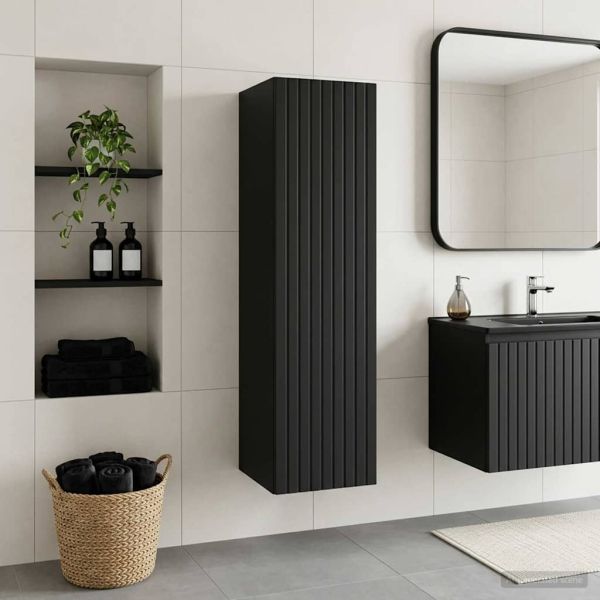 Стенно Баня Кабинет Черно 33 x 34,5 x 100 см