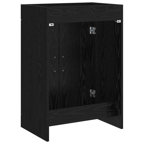 Кабинет под мивка за баня Черен дъб 56 x 37,5 x 81 см