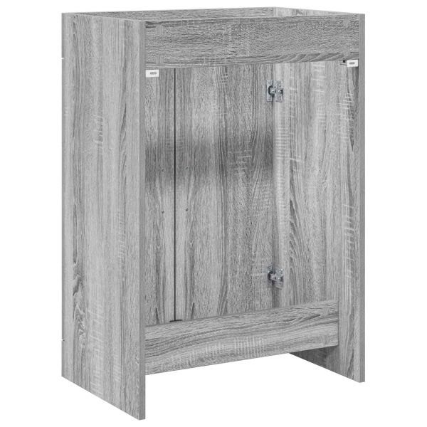 Кабинет под мивка за баня Сив Сонома 56 x 37,5 x 81 см