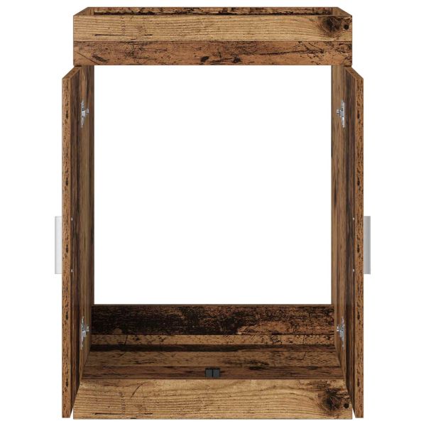 Кабинет под мивка за баня Старо дърво 56 x 37,5 x 81 см