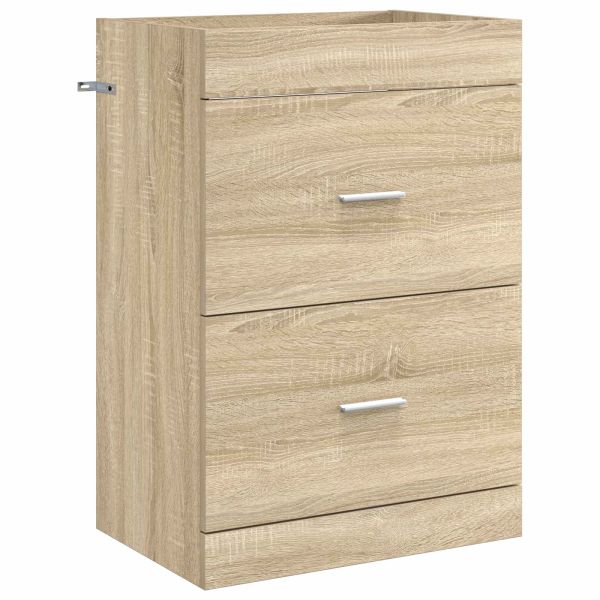 Кабинет под мивка за баня Дъб сонома 56 x 37,5 x 81 см