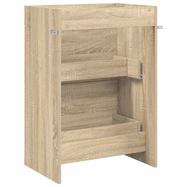 Кабинет под мивка за баня Дъб сонома 56 x 37,5 x 81 см