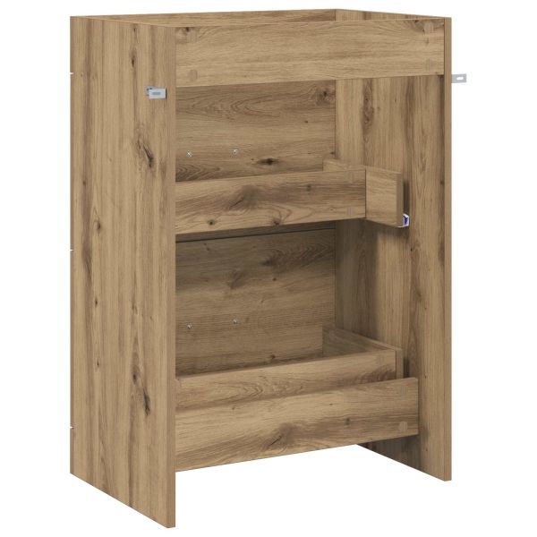 Кабинет под мивка за баня Дъб артизан 56 x 37,5 x 81 см