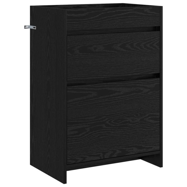 Кабинет под мивка за баня Черен дъб 56 x 37,5 x 81 см