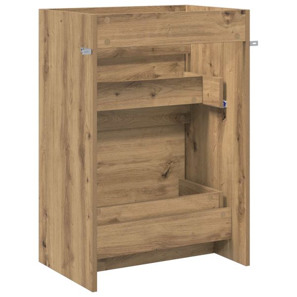 Кабинет под мивка за баня Дъб артизан 56 x 37,5 x 81 см