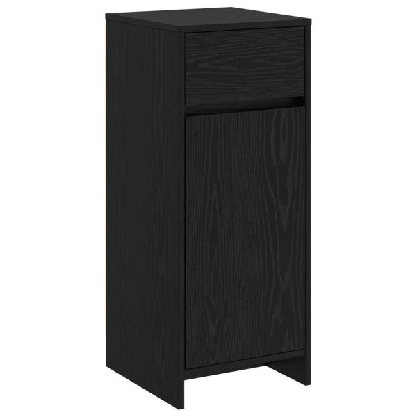 Шкаф за баня Черен дъб 35 x 36,5 x 85 см Инженерна дървесина