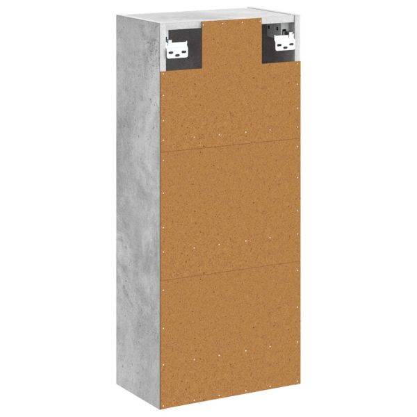 Мивка за стена Бетонно сиво 35 x 20 x 81 см Инженерна дървесина