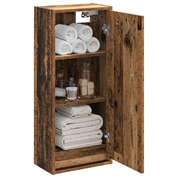 Мивка за стена Старо дърво 35 x 20 x 81 см Инженерна дървесина