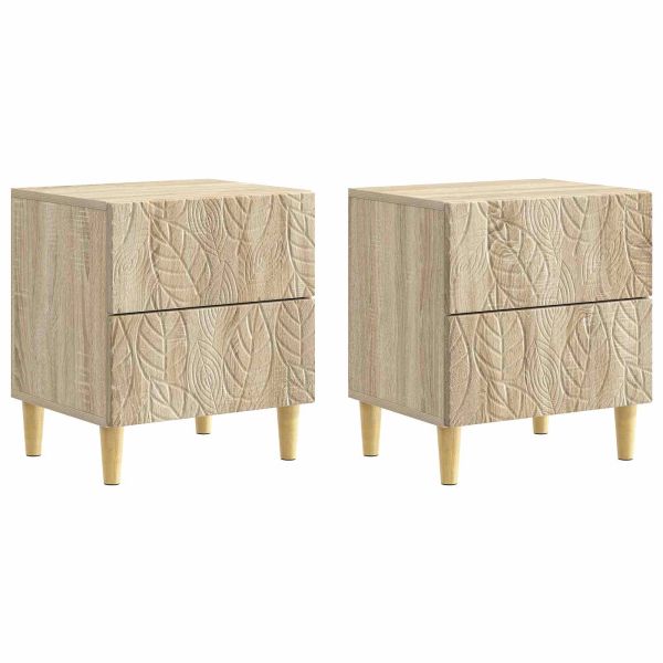 Нощно шкафче 2 pcs Дъб сонома 43 x 34,5 x 48 см