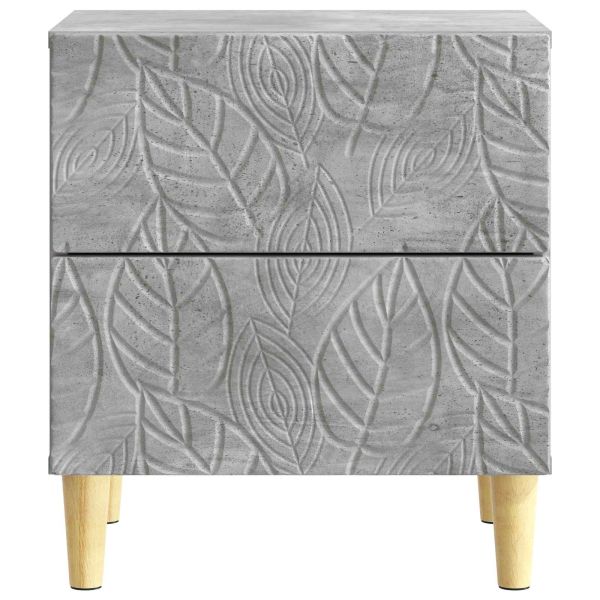 Нощно шкафче 2 pcs Бетонно сиво 43 x 34,5 x 48 см
