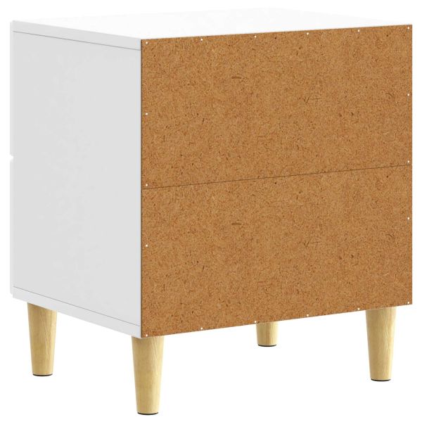 Нощно шкафче 2 pcs Бял гланц 43 x 34,5 x 48 см