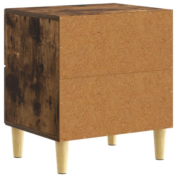 Нощно шкафче 2 pcs Опушен дъб 43 x 34,5 x 48 см