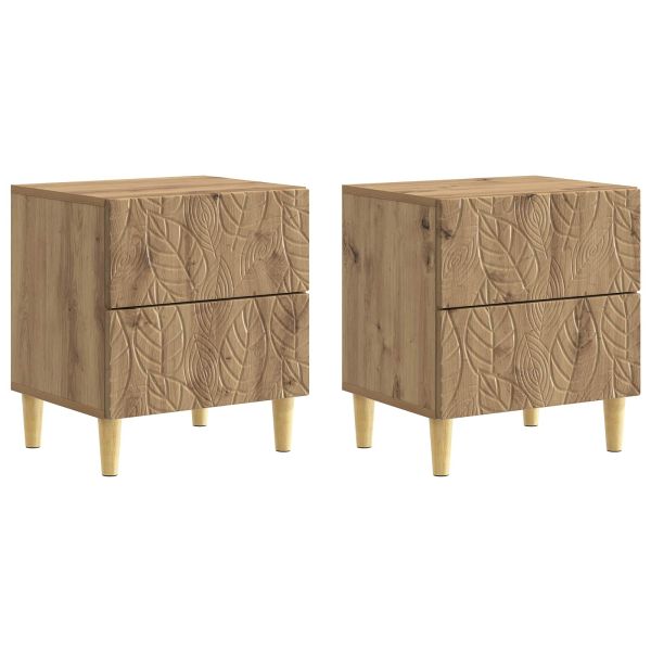 Нощно шкафче 2 pcs Дъб артизан 43 x 34,5 x 48 см