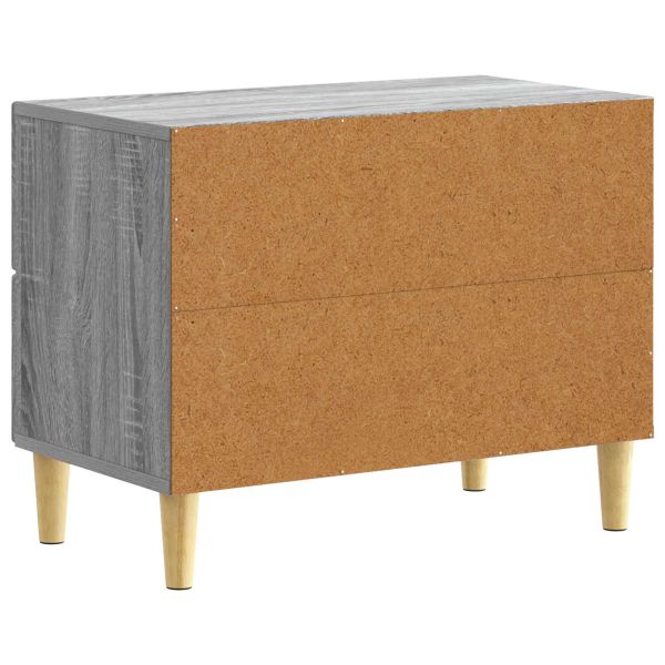 Нощно шкафче Сив Сонома 62 x 34,5 x 48 см Инженерна дървесина